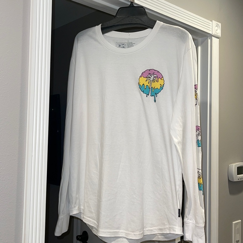 Young Men Long Sleeve White Dikotomy Shirts.